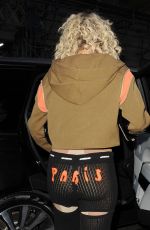 RITA ORA Arrives at BBC Studios in London 03/16/2020