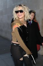 RITA ORA Arrives at BBC Studios in London 03/16/2020