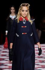 RITA ORA at Miu Miu Fall/Winter 2020 Runway Show at Paris Fashion Week 03/03/2020
