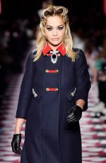 RITA ORA at Miu Miu Fall/Winter 2020 Runway Show at Paris Fashion Week 03/03/2020