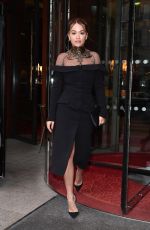 RITA ORA Leaves Royal Monceau Hotel in Paris 03/02/2020