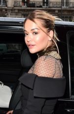 RITA ORA Leaves Royal Monceau Hotel in Paris 03/02/2020