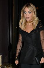 RITA ORA Night Out in Paris 03/01/2020