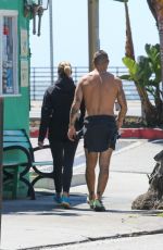 ROBIN WRIGHT and Clement Giraudet Out in Santa Monica 03/27/2020