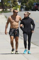 ROBIN WRIGHT and Clement Giraudet Out in Santa Monica 03/27/2020