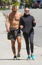ROBIN WRIGHT and Clement Giraudet Out in Santa Monica 03/27/2020