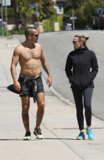 ROBIN WRIGHT and Clement Giraudet Out in Santa Monica 03/27/2020