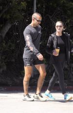 ROBIN WRIGHT and Clement Giraudet Out in Santa Monica 03/27/2020