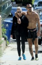 ROBIN WRIGHT and Clement Giraudet Out in Santa Monica 03/27/2020