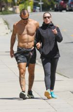 ROBIN WRIGHT and Clement Giraudet Out in Santa Monica 03/27/2020