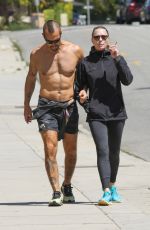ROBIN WRIGHT and Clement Giraudet Out in Santa Monica 03/27/2020