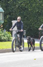 ROBIN WRIGHT and Clement Giraudet Out Riding Bikes in Los Angeles 03/28/2020