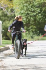ROBIN WRIGHT and Clement Giraudet Out Riding Bikes in Los Angeles 03/28/2020