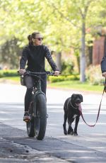 ROBIN WRIGHT and Clement Giraudet Out Riding Bikes in Los Angeles 03/28/2020