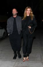 ROSIE HUNTINGTON-WHITELEY and Jason Statham at Matsuhisa in Beverly Hills 03/06/2020