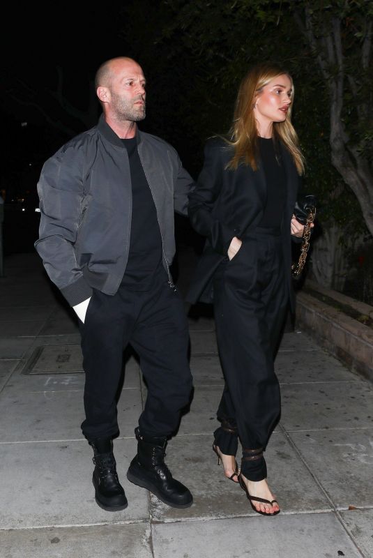 ROSIE HUNTINGTON-WHITELEY and Jason Statham at Matsuhisa in Beverly Hills 03/06/2020