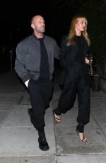 ROSIE HUNTINGTON-WHITELEY and Jason Statham at Matsuhisa in Beverly Hills 03/06/2020