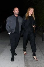 ROSIE HUNTINGTON-WHITELEY and Jason Statham at Matsuhisa in Beverly Hills 03/06/2020