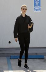 ROSIE HUNTINGTON-WHITELEY in Tights Leaves a Gym in Los Angeles 03/07/2020