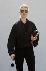 ROSIE HUNTINGTON-WHITELEY in Tights Leaves a Gym in Los Angeles 03/07/2020