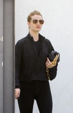 ROSIE HUNTINGTON-WHITELEY in Tights Leaves a Gym in Los Angeles 03/07/2020