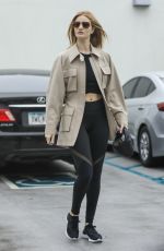 ROSIE HUNTINGTON-WHITELEY Leaves a Gym in Beverly Hills 03/10/2020
