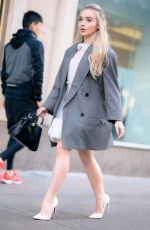 SABRINA CARPENTER Arrives at Live with Kelly and Ryan 03/03/2020