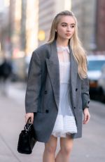 SABRINA CARPENTER Arrives at Live with Kelly and Ryan 03/03/2020