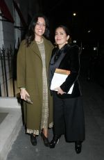 SALMA HAYEK and Francois-Henri Pinault Out for Dinner in London 03/12/2020