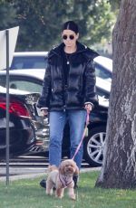 SANDRA BULLOCK Out with Her Dog in Van Nuys 03/01/2020
