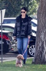SANDRA BULLOCK Out with Her Dog in Van Nuys 03/01/2020