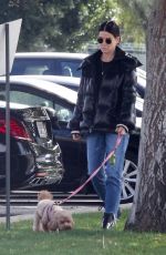 SANDRA BULLOCK Out with Her Dog in Van Nuys 03/01/2020