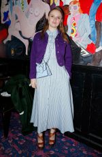 SARA FORESTIER at Chloe Dinner at Paris Fashion Week 02/27/2020