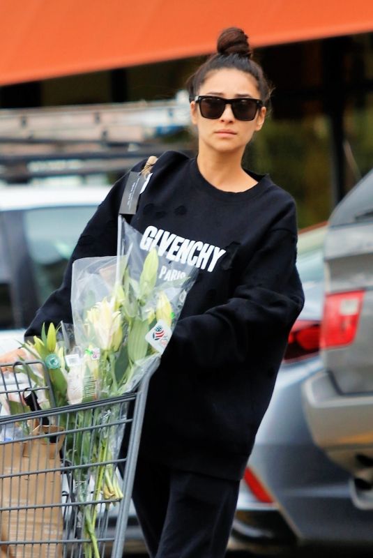 SHAY MITCHELL Out Stocking Up on Groceries in Los Angeles 03/16/2020