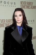 SIDNEY FLANIGAN at Never Rarely Sometimes Always Premiere in New York 03/09/2020