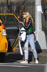 SIENNA MILLER Leaves a Taxi in New York 03/04/2020