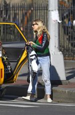 SIENNA MILLER Leaves a Taxi in New York 03/04/2020