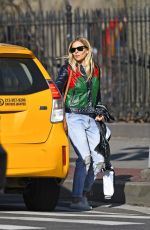 SIENNA MILLER Leaves a Taxi in New York 03/04/2020