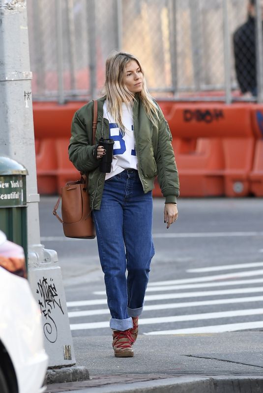SIENNA MILLER Out and About in New York 03/11/2020