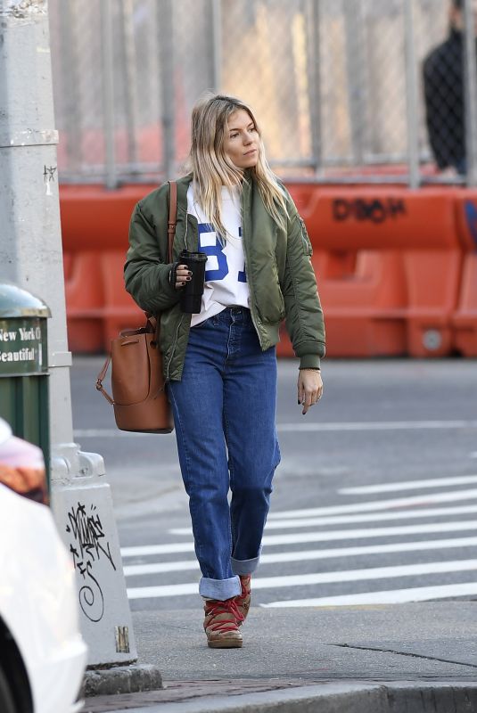 SIENNA MILLER Out and About in New York 03/11/2020