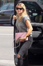 SOFIA RICHIE in Ripped Denim at Croft Alley in West Hollywood 03/06/2020