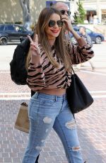 SOFIA VERGARA Arrives at America