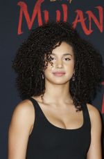 SOFIA WYLIE at Mulan Premiere in Hollywood 03/09/2020