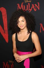 SOFIA WYLIE at Mulan Premiere in Hollywood 03/09/2020