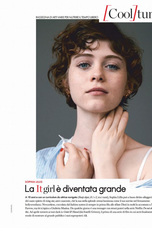 SOPHIA LILLIS in Elle Magazine, Italy March 2020