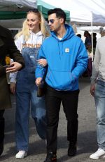 SOPHIE TURNER and Joe Jonas Out in Los Angeles 01/03/2020