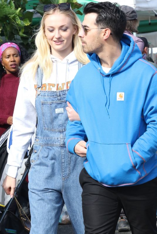 SOPHIE TURNER and Joe Jonas Out in Los Angeles 01/03/2020