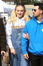 SOPHIE TURNER and Joe Jonas Out in Los Angeles 01/03/2020