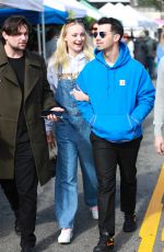 SOPHIE TURNER and Joe Jonas Out in Los Angeles 01/03/2020