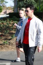 SOPHIE TURNER and Joe Jonas Out in Los Angeles 03/05/2020